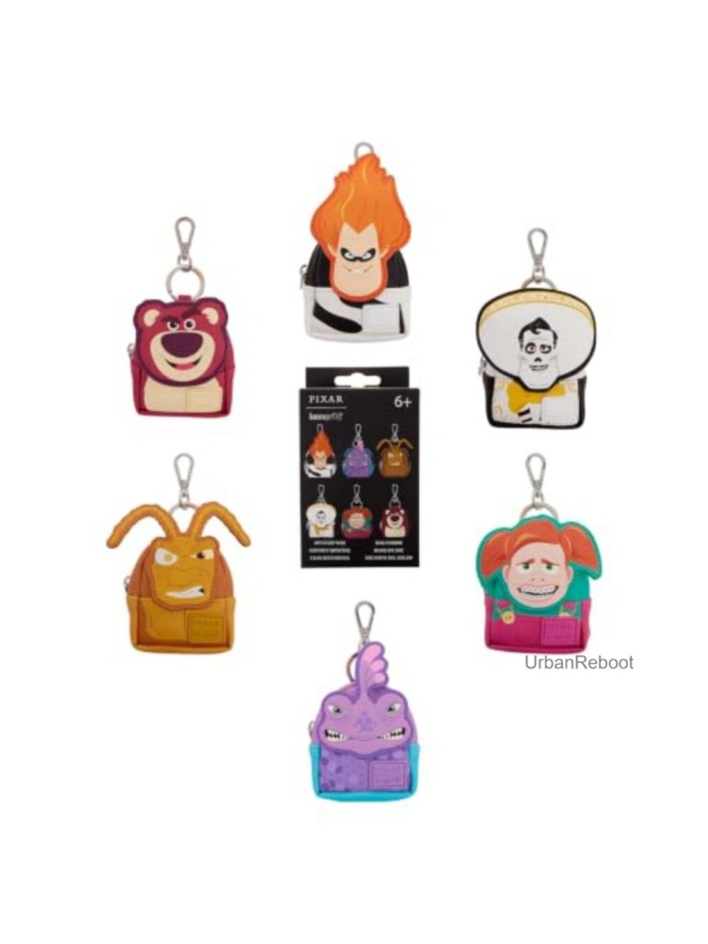 Loungefly Pixar Rivals Mystery Mini Backpack Faux Leather Keychain Charm